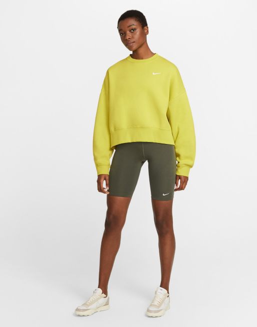 Nike mini swoosh oversized best sale boxy sweatshir