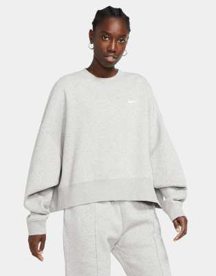 nike mini swoosh oversized sweatshirt