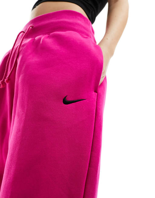 Nike Trend Fleece oversized cuffed sweatpants in pink