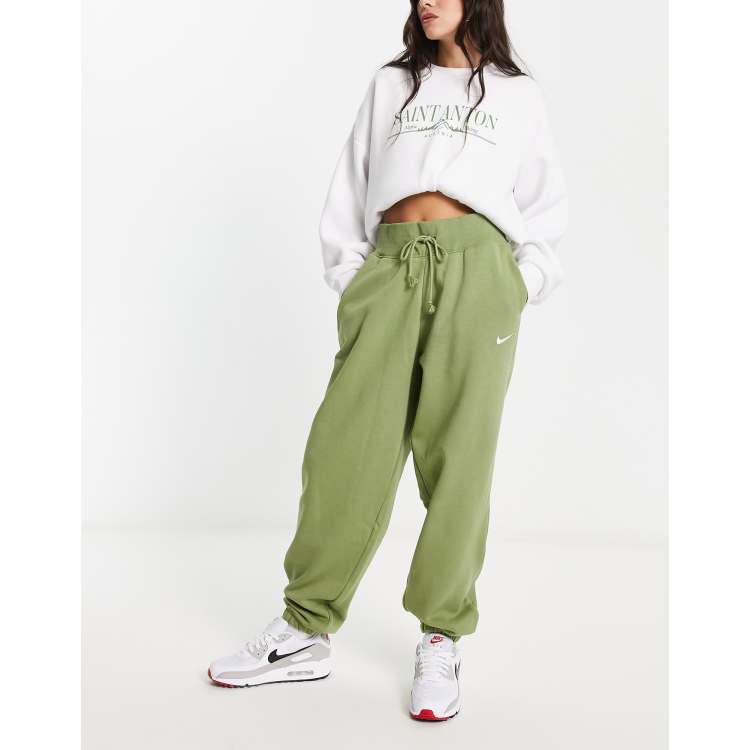 Nike mini metallic swoosh oversized online joggers