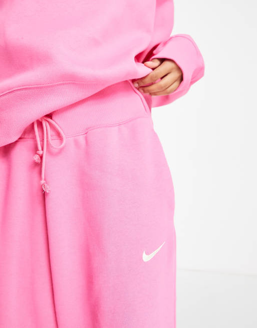 Nike Mini Swoosh Oversized Joggers In Archaeo Pink, BV4089-622