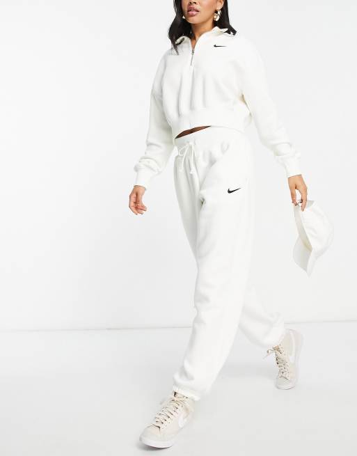 White Nike Sportswear Oversized High-Waisted Joggers Women's - JD