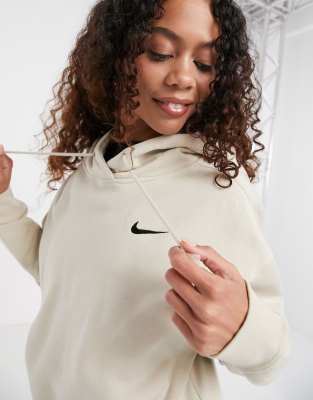 nike mini swoosh hoodie oatmeal