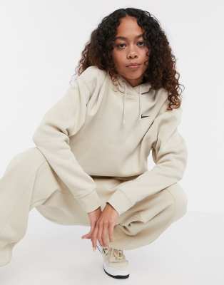 Nike mini swoosh oversized hoodie in 