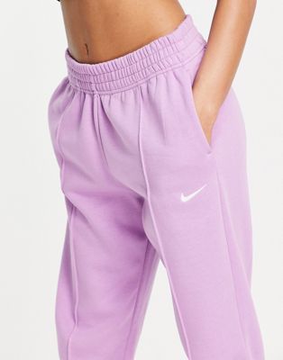 Nike mini swoosh oversized jogger in violet purple - ASOS Price Checker