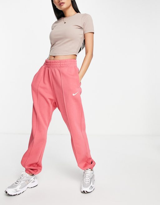 Oversized pink online joggers