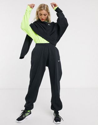 Nike mini Swoosh oversized joggers in 