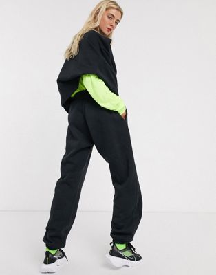 nike mini swoosh oversized green joggers