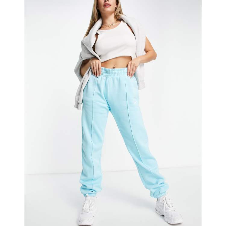 Woman's Nike Baby Blue Mini Swoosh Oversized Joggers Bottoms Size Small S  BNWT