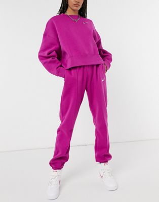 nike purple jogging suit