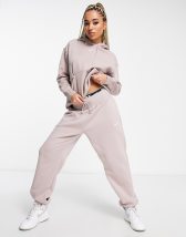 Nike mini metallic swoosh oversized pastel colour block online joggers