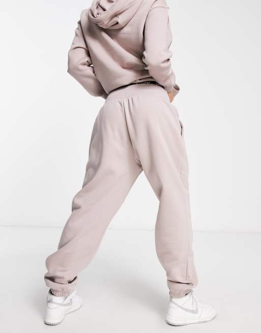 Nike Mini Swoosh Oversized Light Beige Sweatpants, ASOS