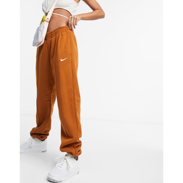 Nike Mini Swoosh Oversized Joggers In Orange-Yellow, BV4089-738