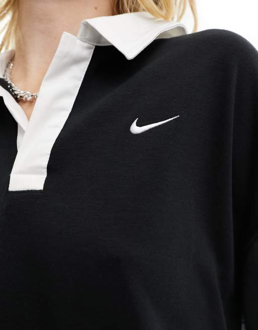 Swoosh long sleeve store polo