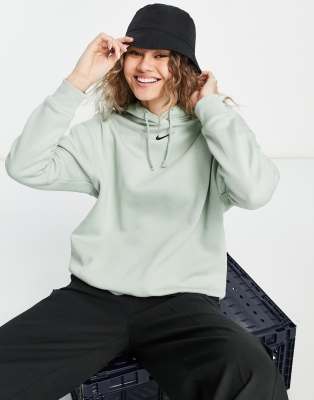 Nike mini swoosh oversized pullover hoodie in seafoam green