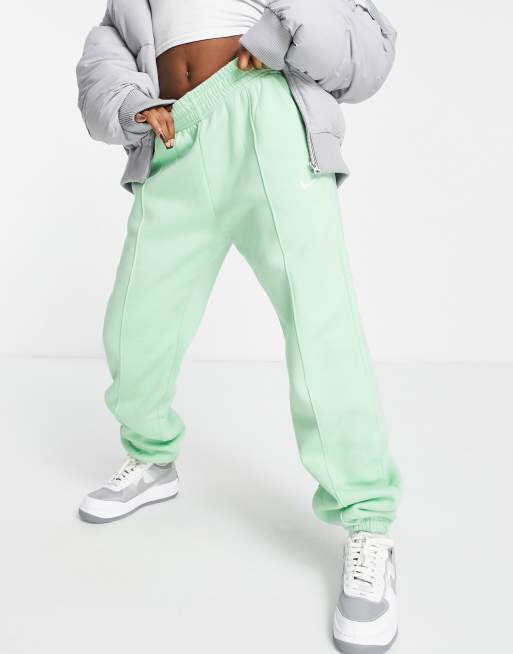 nike mini swoosh oversized joggers off white