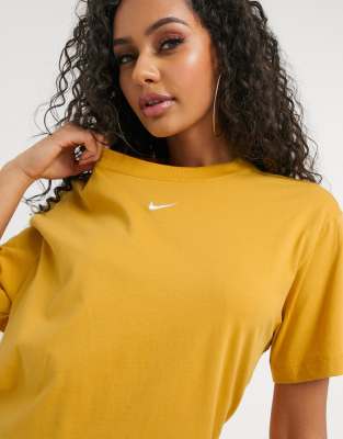 yellow nike t shirt dress