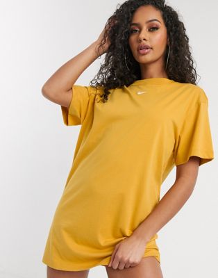 yellow nike t shirt dress