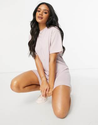 nike t shirt dress pink