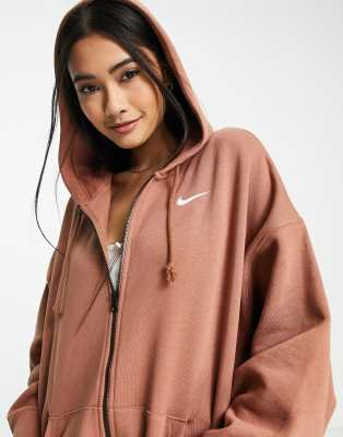 Nike mini swoosh oversized zip up 