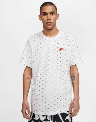 nike all over print swoosh t shirt