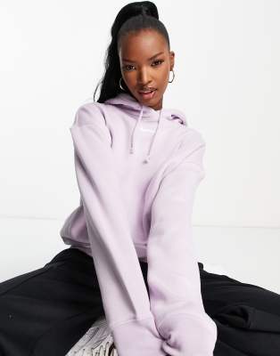 Nike mini swoosh pullover fleece hoodie 