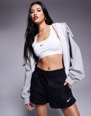 Nike Mini Swoosh shorts in black - ASOS Price Checker