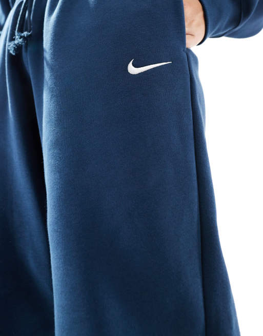 Nike Mini Swoosh sweatpants in navy