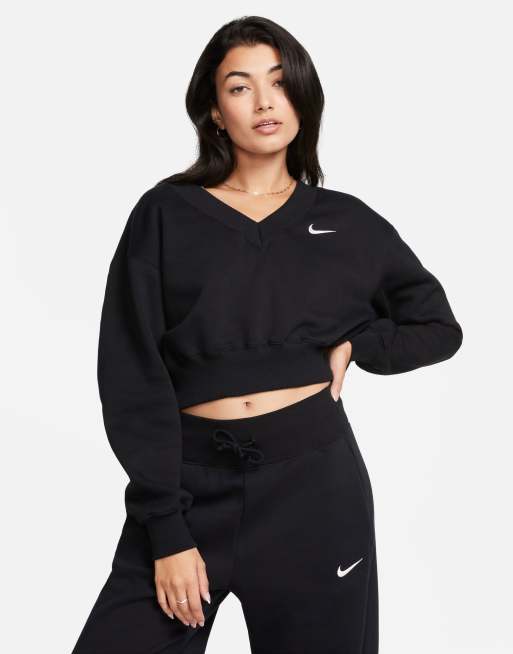 Nike mini swoosh crop top on sale