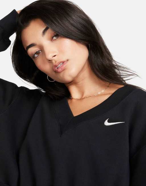 Women's nike discount mini swoosh sweatshirt