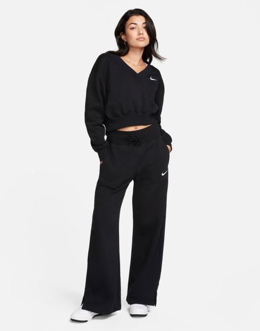 Nike mini swoosh oversized tracksuit in pearl white