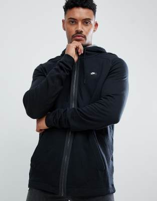 instant haag Rendezvous Nike modern full zip hoodie in black 832166-010 | ASOS