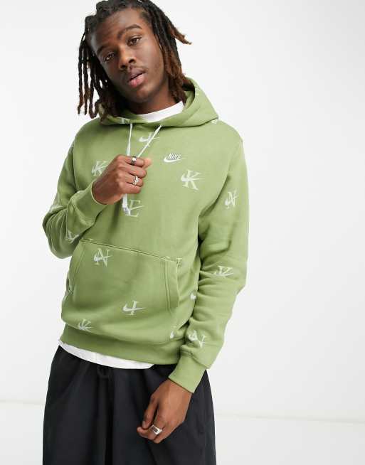 Nike Monogram print hoodie in alligator