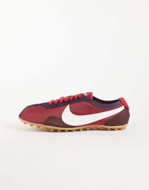 Nike Moon Shoe in burgundy and white - view 1