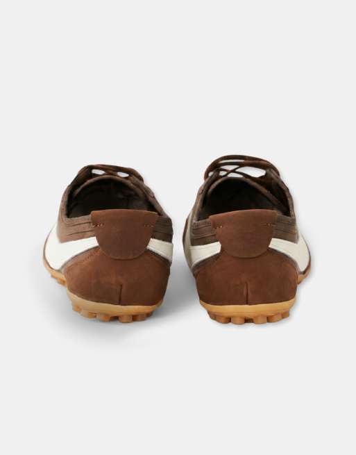 Nike Moon Shoe trainers in brown and white, 3 of 5