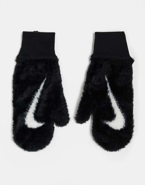 Nike - Moufles en maille duveteuse - Noir - view 1
