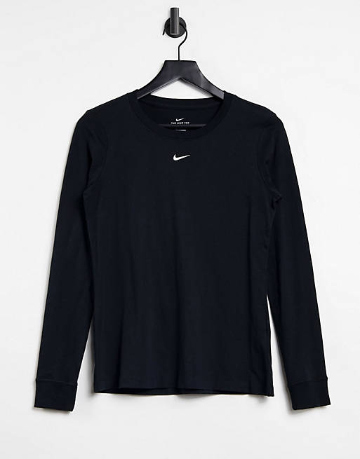 Nike MOVE TO ZERO essential long sleeve t-shirt in black