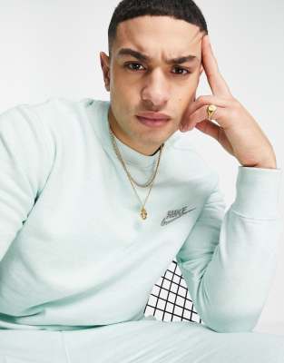 NIKE MOVE TO ZERO REVIVAL FLEECE SWEATSHIRT IN MINT-GREEN