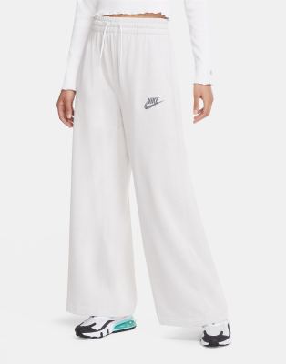 nike grey sweatpants wide leg