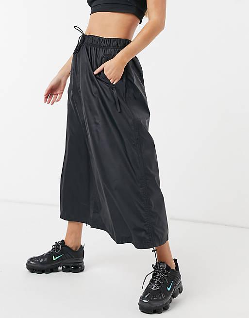 Nike MOVE TO ZERO woven maxi skirt in black | ASOS
