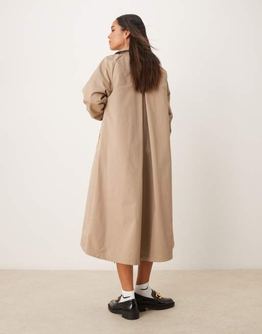 Nike MSC twill trench jacket in khaki