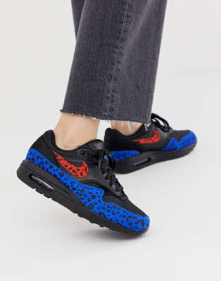 nike leopard print air max 1 trainers