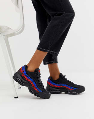 nike multi animal print air max 95 trainers