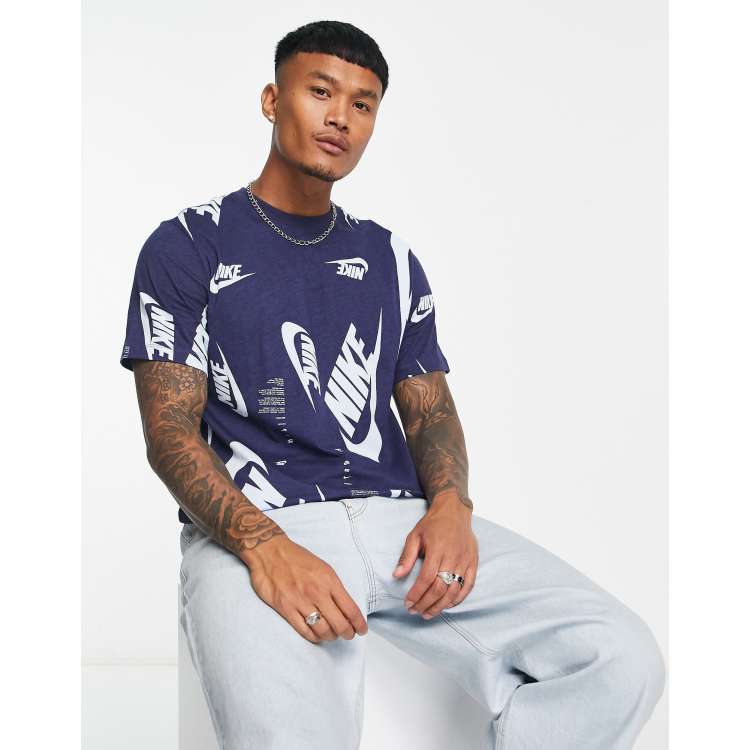 Nike futura all outlet over print crew sweatshirt