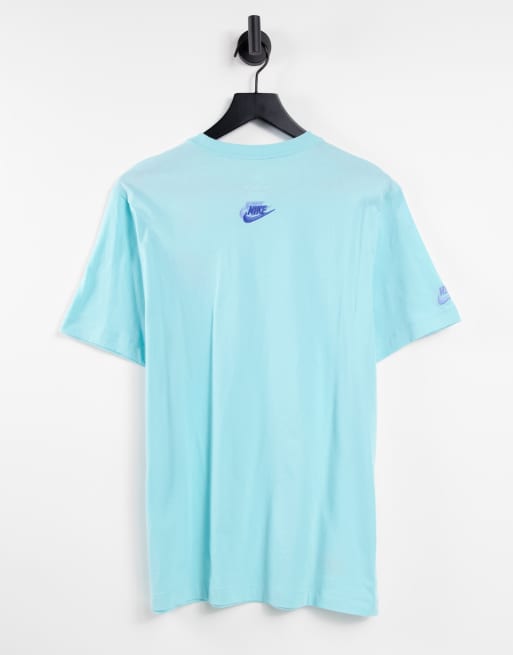 Nike Multi Futura T shirt in aqua