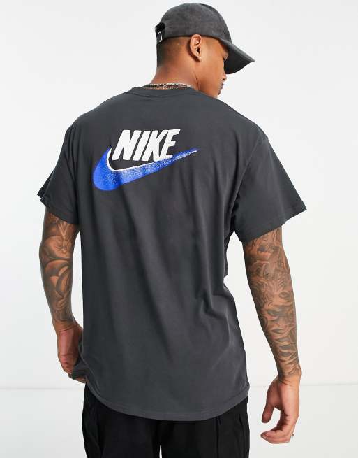 Nike multi logo t shirt in smoke grey