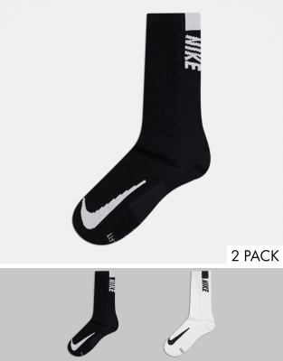 nike socks black and white pack