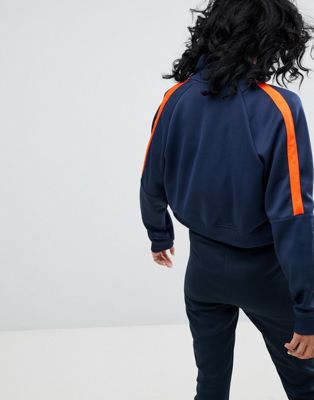 nike n98 polyknit track jacket in blue and orange