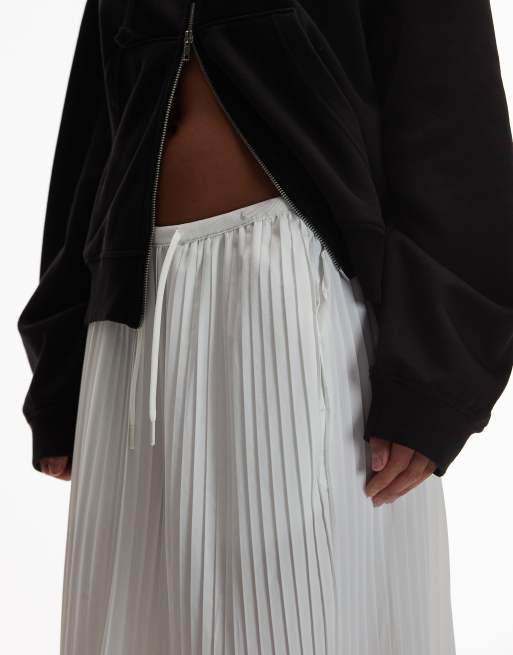 Nike – Naturvita, plisserade culotte-byxor med medelhög midja, 4 av 5