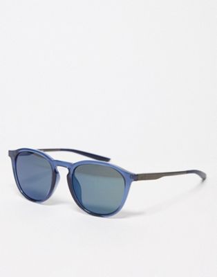 Nike Neo mystic sunglasses in navy and silver - ASOS Price Checker